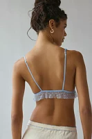 Only Hearts Sheer Swiss Dot Mesh Ruffle Bralette