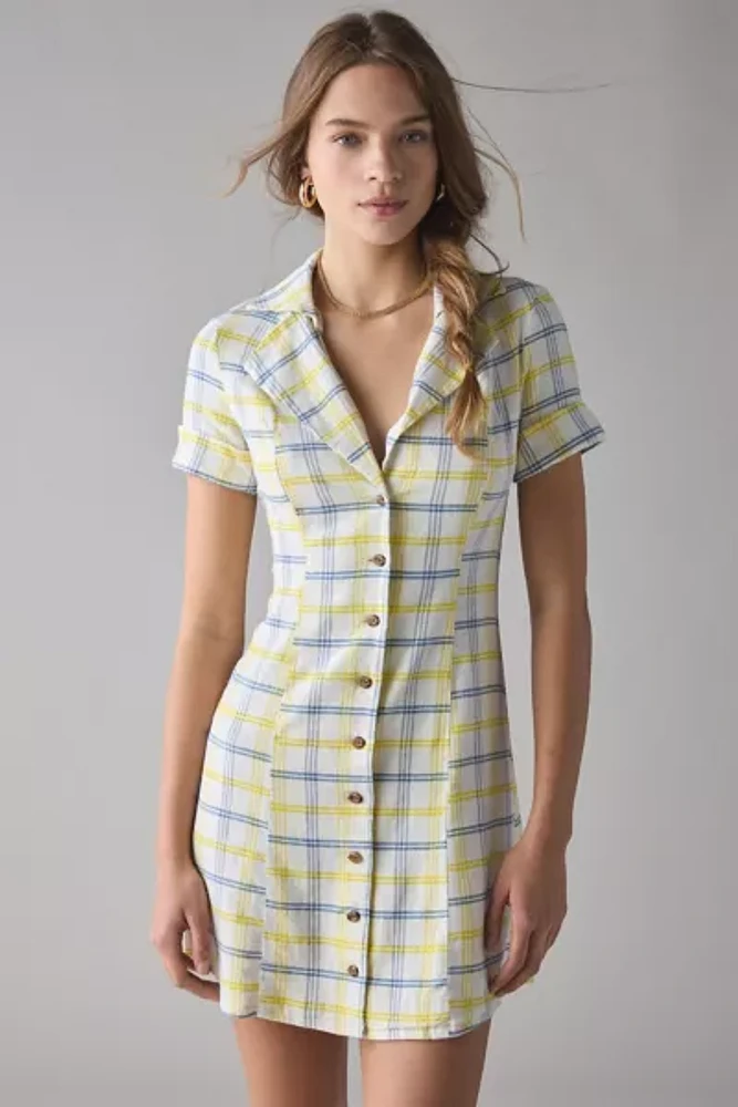 BDG Simona Button-Down Shirt Mini Dress