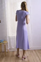 Kimchi Blue Faye Button-Down Lace Trim Midi Dress