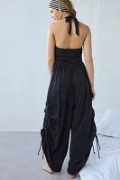 Out From Under Sunkissed Ruched Barrel Leg Jumpsuit