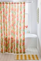 Kristin Tulip Patterned Shower Curtain