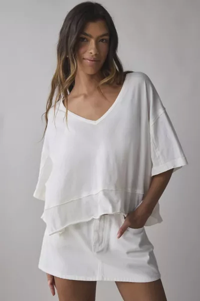 Out From Under Rebel Raw-Edge Oversized Tee
