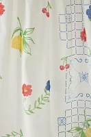 Fruit Lattice Patterned Café Curtain Set