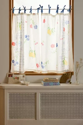 Fruit Lattice Patterned Café Curtain Set