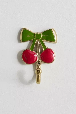 Cherry Bows Metal Wall Hook