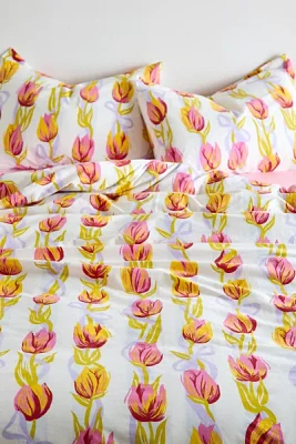 Kristen Tulip Floral Duvet Cover Set