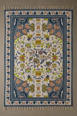 Art Deco Tulip Floral Printed Rug