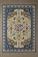 Art Deco Tulip Floral Printed Rug