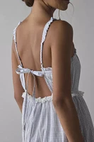 Kimchi Blue Paloma Tie-Back Bow Apron Midi Dress