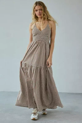 Kimchi Blue Renee Smocked Tiered Maxi Dress