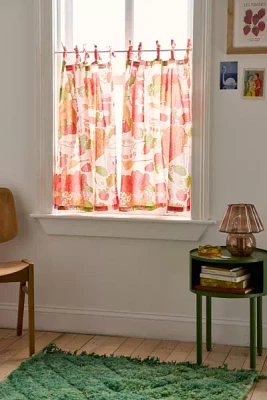 Sweet Strawberry Patterned Café Curtain Set