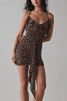 AFRM Mackie Spring Ditsy Floral Ruched Mini Dress