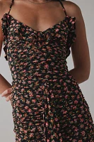 AFRM Mackie Spring Ditsy Floral Ruched Mini Dress