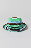 Wyeth Stripe Pattern Knit Bucket Hat