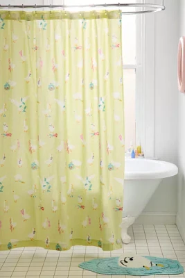 Cheeky Goose Patterned Shower Curtain