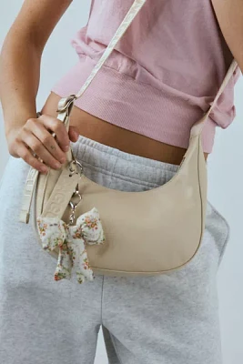 BAGGU Small Recycled Leather Crafted Crescent Bag