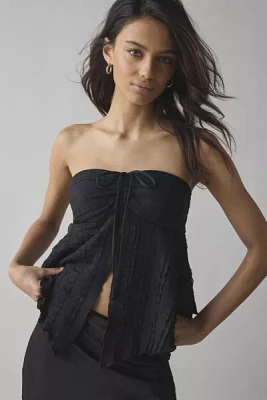 UO Eloise Convertible Tie Split-Front Tube Top