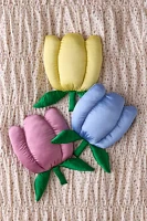 Tulip Shape Satin Throw Pillow