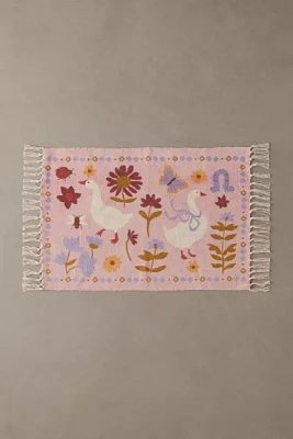 Garden Of Geese Icon Printed Rug