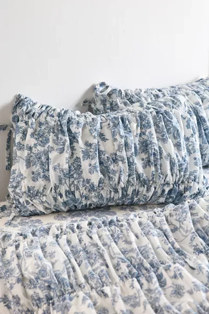 Printed Cinched Core Sham Set