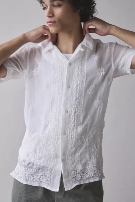 Raga Man Pranit Embroidered Short Sleeve Shirt