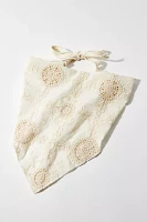 Betty Floral Crochet Headscarf