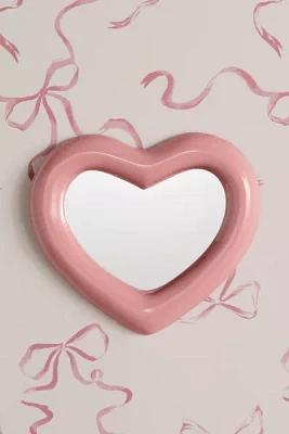 Inflated Heart Shaped Wall Mirror