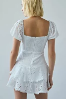 Kiss The Sky Xena Eyelet Lace Drop Waist Romper