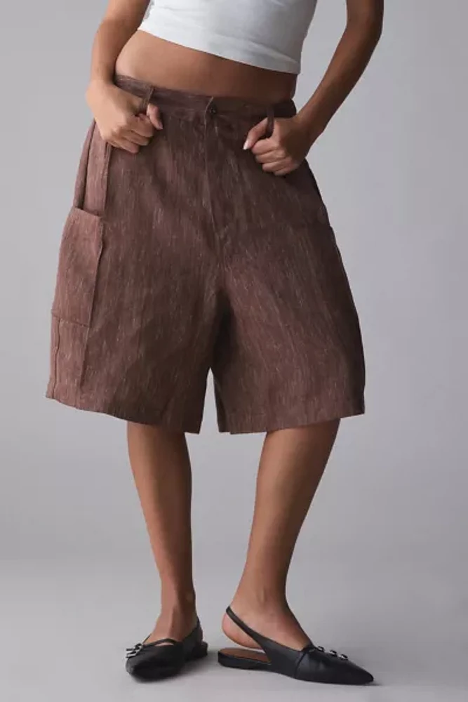 FRIED RICE Textured Linen Short