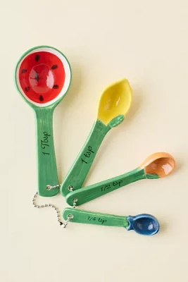 Citrus Ceramic Measuring Spoon Set