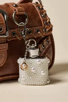 Embellished Charm Flask Keychain