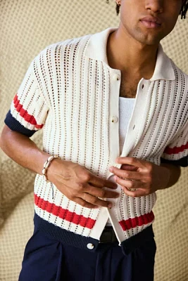 UO Norwich Tipped Short Sleeve Polo Sweater
