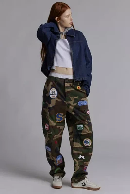 THE SERIES X ReMADE By UO Exclusive Patched Camo Pant