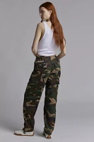 THE SERIES X ReMADE By UO Exclusive Patched Camo Pant