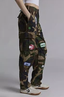 THE SERIES X ReMADE By UO Exclusive Patched Camo Pant