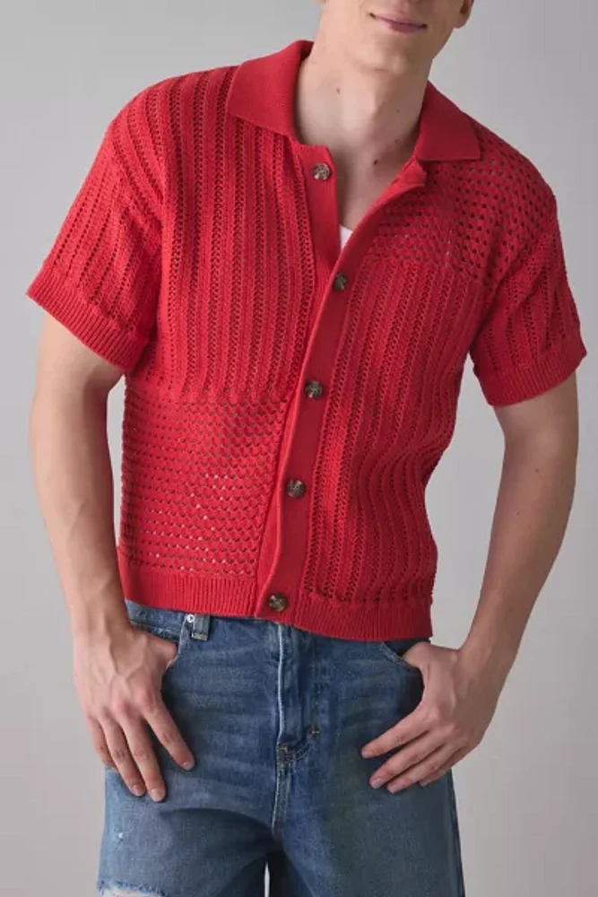 UO Norwich Patchwork Polo Sweater