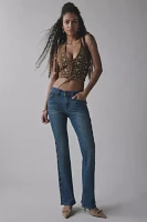 UO Teya Studded Faux Suede Halter Top