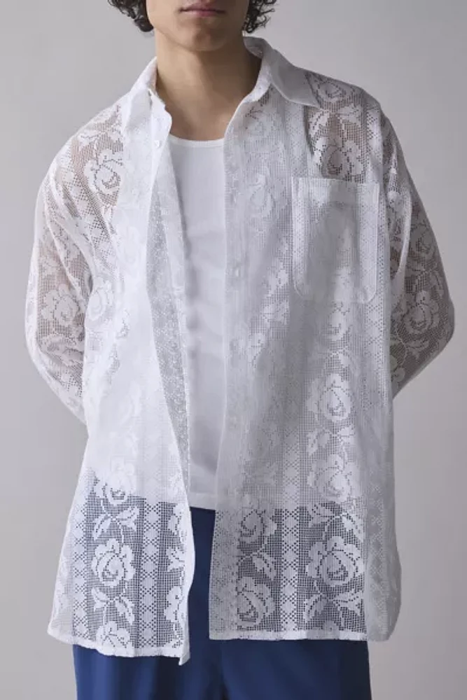 David Catalán Lace Long Sleeve Shirt