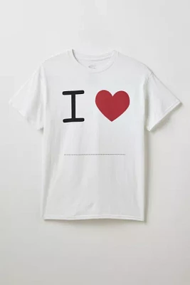 I Love Blank Graphic Tee