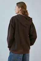 Project Social T Butterfly Graphic Zip-Up Hoodie Sweatshirt