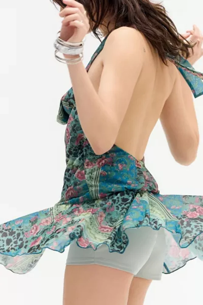 UO Blue Ibize Animal Romper