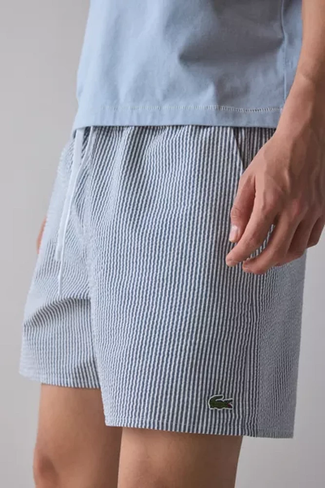 Lacoste Striped Seersucker Swim Short