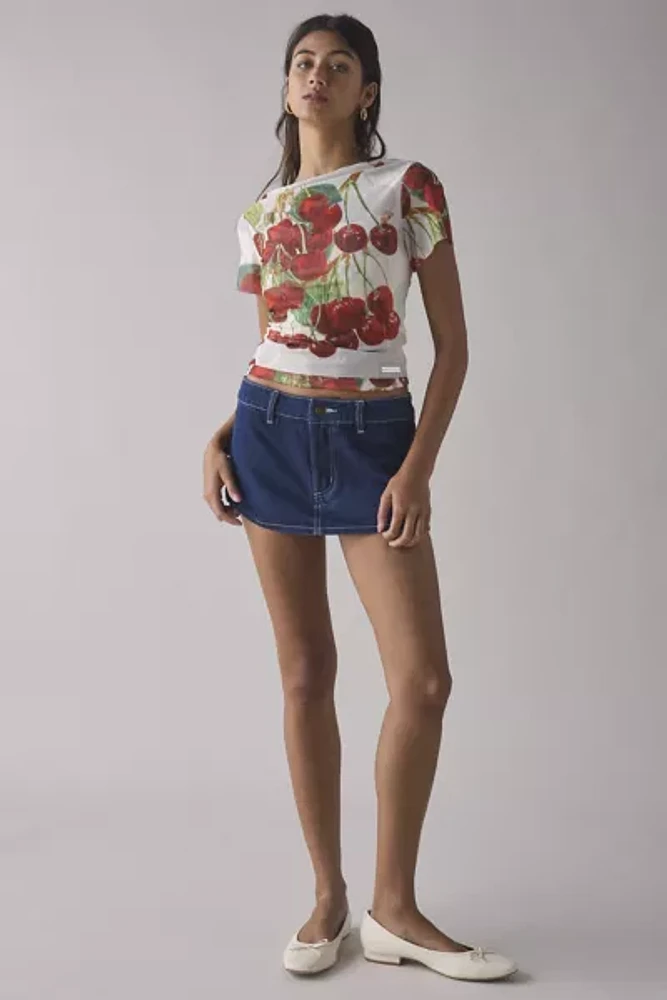 House Of Sunny The Cherry Mesh Top