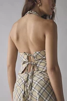 House Of Sunny Sloane Check Waistcoat Vest Top