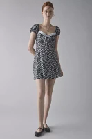 House Of Sunny Ditsy Daisy Milkmaid Mini Dress