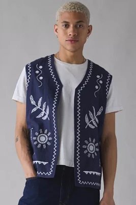 Native Youth Mayard Linen-Blend Vest