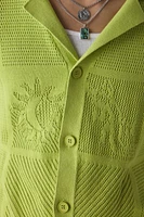 Pas de Mer Not Long Time Knit Button-Down Shirt