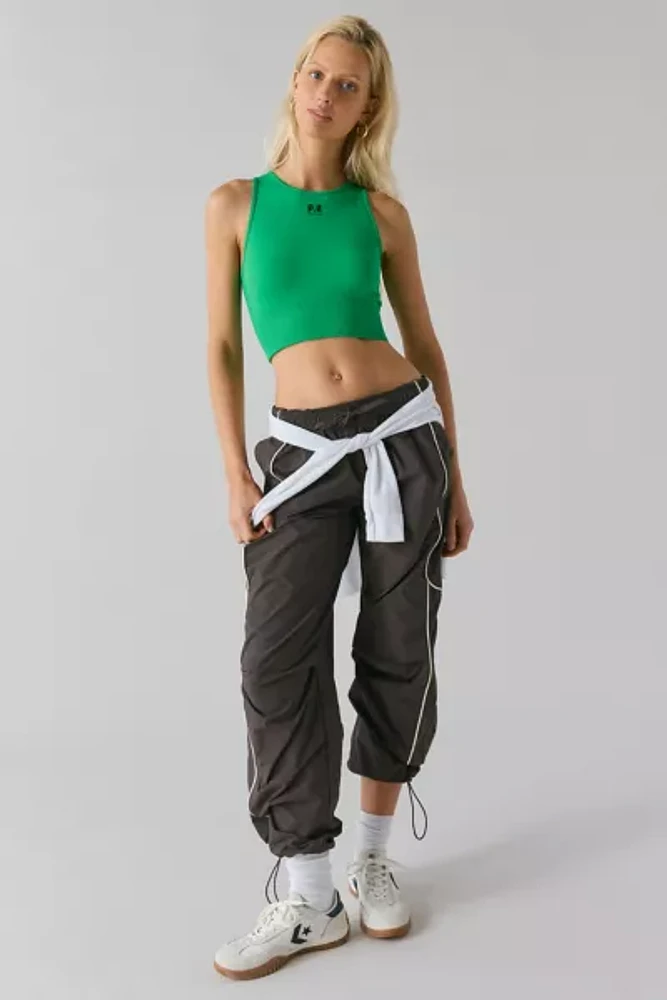 P.E Nation Kelly Green Restore Seamless Crop Tank Top