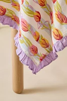 Printed Ruffle Edge Tablecloth