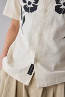 Native Youth Cal Revere Collar Flower Applique Shirt